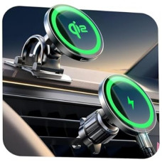 LISEN for Qi2 15W MagSafe Car Mount Charger,Super Fast Magnetic Wireless Car Charger for iPhone 16…