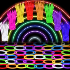 Genuvi 300 Pack Glow Sticks Bulk Party Favors 8