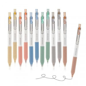 12pcs Retractable Gel Pens, Black Ink Pens Fine Point 0.5mm, Smooth Writing Pens for Journaling and No…