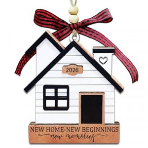 New Home Ornament 2026- Housewarming Gifts New Home, New House New Beginning, House War…