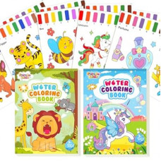 FEREDO KIDS Watercolor Paint Sets for Kid: 2 Pack Water Painting Coloring Book for Toddlers 4-8 Year…