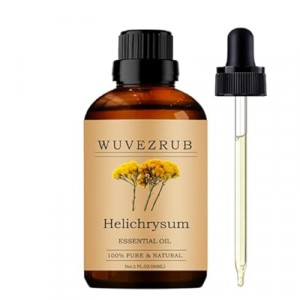 Wuvezrub Helichrysum Essential Oil, 60ML Pure and Natural for Aromatherapy Diffuser - 2 Fl Oz