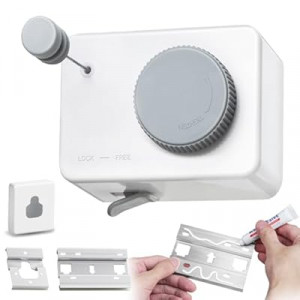 Ruirgo Retractable Clothesline Indoor, Clothes Line Outdoors, Clothesline with Anti-Sagging Function, 165inc…