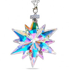 2025 Annual Christmas Ornaments Crystal Snowflake Star, Sparkly Crystal Ornaments for Christmas Tr…
