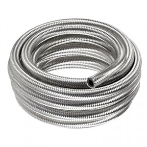 EVIL ENERGY 10AN Fuel Line, AN10 Braided Fuel Hose Nylon CPE 20FT Silver