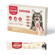 PETPHABET Lickable Cat Treats Squeeze, Creamy Puree Squeezable Wet Kitten Treats, Chicken Recipe 2…