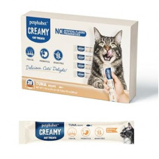 PETPHABET Lickable Cat Treats Squeeze, Creamy Puree Squeezable Wet Kitten Treats, Tuna Recipe 20 T…