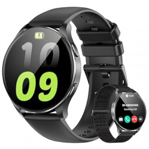 IOWOODO Smart Watch for Women, Answer/Make Call, 1.43'' AMOLED Ultra-Clear Screen Fitness Tracker…