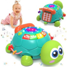 Hanayo Baby Toys 6 to 12 Months，Musical Turtle Crawling Girl Toys for 12-18 Months,Infant Early Learning…