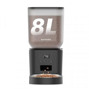 Automatic Dog Feeder - 8L/34 Cups Large Capacity Automatic Cat Food Dispenser with LCD Screen, Large F…