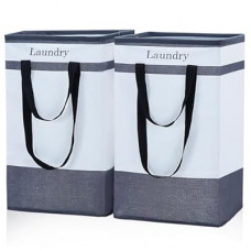 FairyHaus Laundry Basket 78L, 2Pack Laundry Hamper with Easy Carry Handles, Collapsible Laundry Baske…