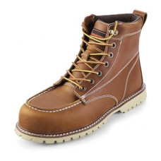 DURAWERK Men's Composite Toe Work Boots, Non-Slip Safety Shoes, Water-Resistant Leather Constructi…