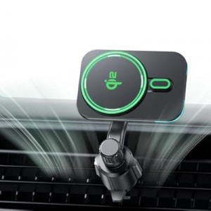 Mukiya for MagSafe Car Charger Mount, Qi2-Certified 15W Magnetic Wireless Car Charger Air Vent，Car…