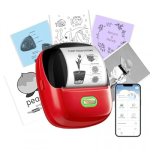 ORGSTA Sticker Printer, 300 DPI Ultra-Clear Mini Portable Sticker Maker with Banner Printing Functio…