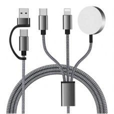Upgraded 3 in 2 USB C Charger Cable for Apple Watch/iPhone/Airpods, Multi Wireless Fast Charger Compat…