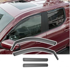 xipoqix Side Window Visor Deflector Compatible with 2024-2026 Toyota Tacoma Visor Trim Cover Replacem…