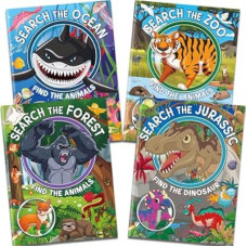 Elfew 4 Pack Puzzle Book for Kids Ages 4-8 8-12,Search and Find Brain Games Activity Book for Kids,Kids G…