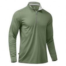 Obla Golf Quarter Zip Pullover for Men Mock Neck Sweatshirt Lightweight Sun Protection Men's L…
