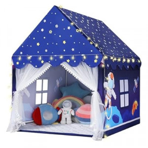 Wilwolfer Space Kids Tent Indoor: with Mat, Star Lights - Kids Play Tent Space Toys - Bedroom Decorations…