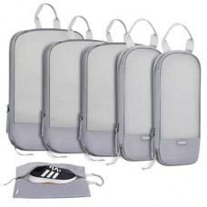 Voova 6 Set Compression Packing Cubes, Travel Accessories Expandable Packing Organizer Bags Set for Carr…