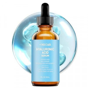 Hyaluronic Acid Serum for Face Anti Aging, Plumping & Hydrating, Low-Molecular Hyaluronic Acid & Vitami…