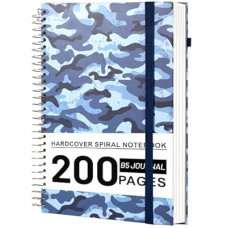 Lined Spiral Journal Notebook for Men Women, 200 Pages,7x10 Hardcover Notebooks for Work and…