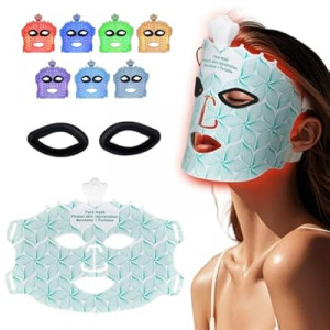 Red Light Mask for Face Women - 7 Colors Red Light Face Mask, Face Mask Skincare at Home, Cordless D…