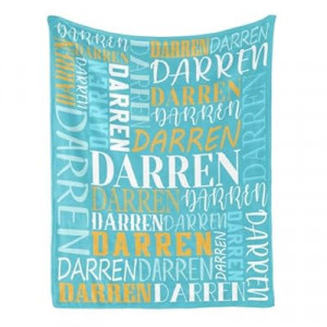 WYMLDFG Custom Name Blanket for Baby Kids Custom Blankets with Name Personalized Gifts for Birthd…
