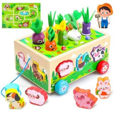 Montessori Toys for 1-3 Year Old Girls Boys|Birthday Gifts for 1 Year Old|Shape Sorting with Game Map|…