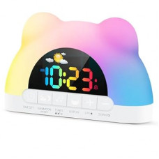Azyh Alarm Clock for Kids, Ok to Wake Clock with Green Light Red Light, Children's Sleep Trainer,10 Ri…