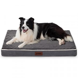 ZOMISIA Orthopedic Dog Crate Bed for Large Sized Dog - Waterproof Puppy Bed for 36 Inch Kennel with…