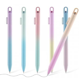 DR DOURONGE Ombre Aesthetic Gel Pens Set of 6,Extra Smooth Aurora Cute Pens for Jouranling Note Taki…