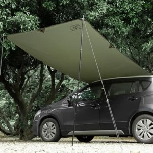 FEIWOOD GEAR Portable Car Awning for SUV, Vehicle Awning for Camping Van Truck, Needn't Roof Rack Hard…