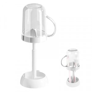 Toothbrush Holders with Cover, Contains 3 Slots, Compatible with Electric Toothbrushes, Electric Toot…