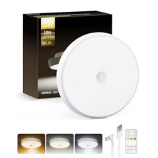EZVALO Motion Sensor Light Indoor, 10000mAh, 7.1inch, 400LM, Remote Control, Dimmable, LED, Flush Mou…