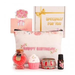 Birthday Gifts for Women, Spa Gifts Set for Her, Luxury Gifts Set, Basket Self Care Boxs for Mom, Girlfriend,…