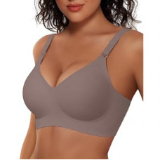 Vertvie Womens Wireless Bras No Underwire Push Up Bra Seamless Supportive Full Coverage Everyday…