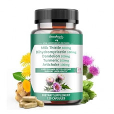 GREENPEOPLE Lymph-Liver Cleanse Detox & Repair - Strength Milk Thistle 30X Extract - Standardized and Con…