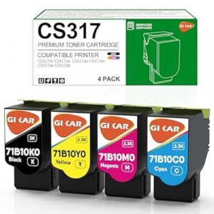 CS317 Toner Cartridge Replacement for Lexmark CS317dn Toner Cartridge for Lexmark CS417dn CS517de CX3…