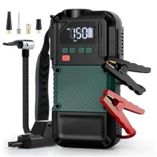 Portable Car Jump Starter with Air Compressor - 3000A/150PSI, 12V Portable Jump Box for 5.0L Diesel…