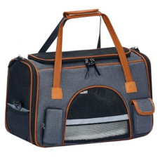 Pesen 18x11x11 Inches Cat Carrier– Fits Pets Up to 16 lbs, Anti-Collapse Design, Multiple Storage Pockets, C…