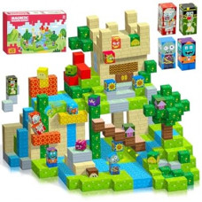 SKTMYY Magnetic Blocks-120pcs Game Magnetic Building Blocks for Kids Ages 4-8, STEM Sensory Magn…