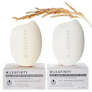 Leafinty Rice Water for Hair Growth | Rice Water Shampoo and Conditioner Bar | Vegan & Natural | Rice Shamp…