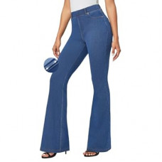 IUGA Bell Bottom Jeans for Women High Waisted Stretchy Pull On Sweatpant Jeans Women Flare Leg…