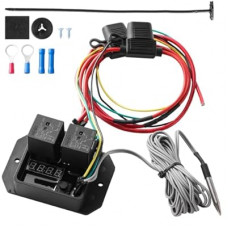 Digital Radiator Fans Controller Swith 12V and 24V, Adjustable Temperature Range Compatible with Davies Crai…