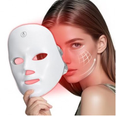 Red Light Mask for Face, 7 Color Red Light Facial Masks, At-Home Facial Care Device, Portable, Cordless, and…