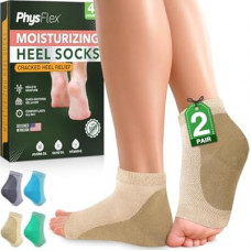 Moisturizing Heel Socks for Cracked Heels - Gel Socks for Dry Cracked Feet Repair - Silicone Socks for Wo…