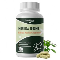 GREENPEOPLE Liposomal Moringa Capsules 1500mg - 98% High Absorption Pure Moringa Powder S…
