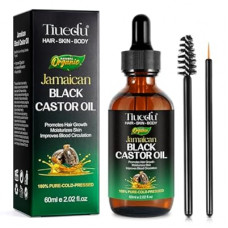 Tiuedu Jamaican Black Castor Oil for Hair Growth,Thicker Eyelashes & Eyebrows,Castor Oil for Hair,Face,B…