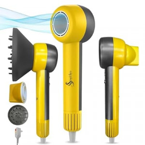 SIMPLISPA Professional Hair Dryer with Diffuser | High Speed Ionic Blow Dryer | 600 Million Negative Ions | L…